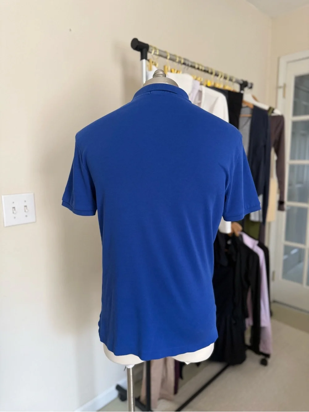Ralph Lauren Mens Royal Blue Polo with Orange Pony